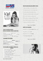 English Worksheet: Love me harder - Ariana Grande 