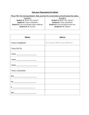 English Worksheet: Suggestions
