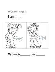 English Worksheet: gender