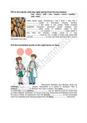 English worksheet: Language tasks