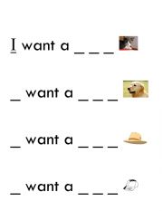 English Worksheet: Beginning Word Building