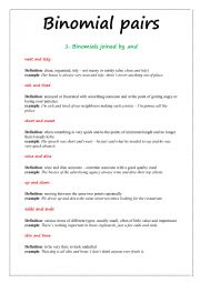 Binorial Pairs