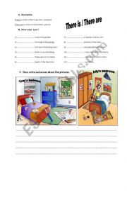 English Worksheet: practice for 3er grade