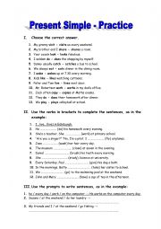 English Worksheet: do - does