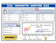 English Worksheet: Comparative rules activity