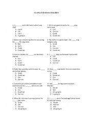 English Worksheet: English test