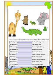 English Worksheet: ADjectives template