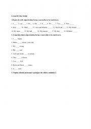English Worksheet: the verb be