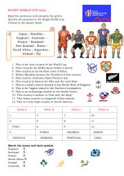 English Worksheet: Rugby world cup 2023