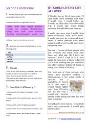 English Worksheet: 2nd Conditional