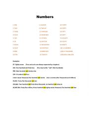 English Worksheet: Big Numbers