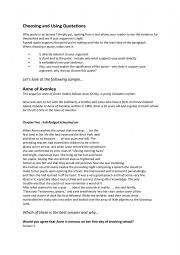 English Worksheet: Choosing and Using Quotes