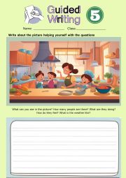 Guided writing 5- the kitchen