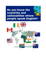 English-speaking countries & nationalities