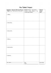 English Worksheet: The Grocery Shop Project