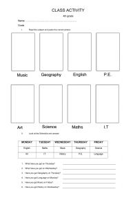 Class schedules