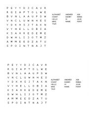English Worksheet: Word search