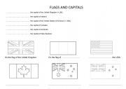 Flags and capitals of English speaking countries