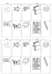 English Worksheet: Pictionary 