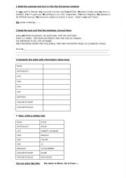 English Worksheet: Description of people