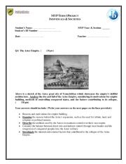 English Worksheet: Individuals & Societies Project