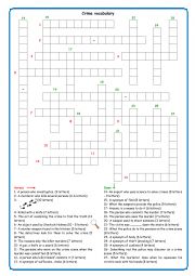 English Worksheet: Crime vocabulary