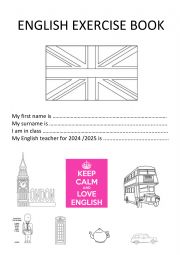 English Worksheet: First page of exercise book 