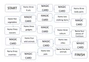 English Worksheet: Magic cards
