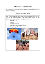 English Worksheet: Role play