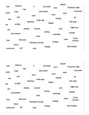 English Worksheet: FIND THE WORD - PRESEN CONTINUOUS