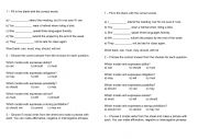 English Worksheet: Modal Verbs exercises