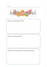 English Worksheet: EASTER