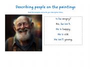 English Worksheet: Describing people from paintings
