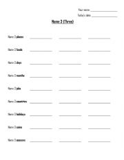 Beginner ESL Worksheet