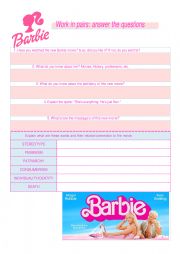 Barbie - Movie discussion questions