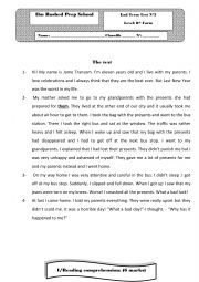 English Worksheet: End Term Test 2 8th form