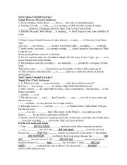 English Worksheet: Verb Tenses Tutorial Exercise 