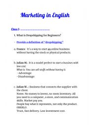 Marketing in English