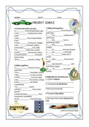 Present simple worksheet
