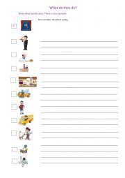 English Worksheet: JOBS