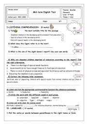 3form Mid -term3test