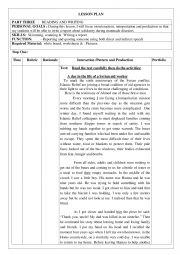 English Worksheet: No man is an island reading and writing