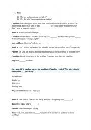 English Worksheet: friends_0120 The One with the Evil Orthodontist