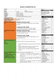 English Worksheet: Intermediate English Literature Lesson Plan 