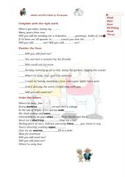 English Worksheet: When I�m sixty four