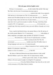 English Worksheet: Fill in the gaps