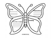 English Worksheet: Butterfly book report