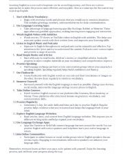 English Worksheet: Tips to learn English 