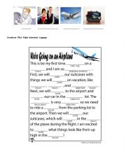 English Worksheet: airplane