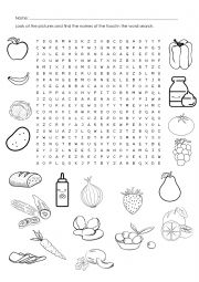 FOOD WORD SEARCH